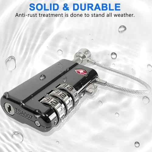 TSA Cable Lock 4 (4 Count)