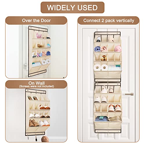 2 Pack Over the Door Shoe Organizers (2 Count)