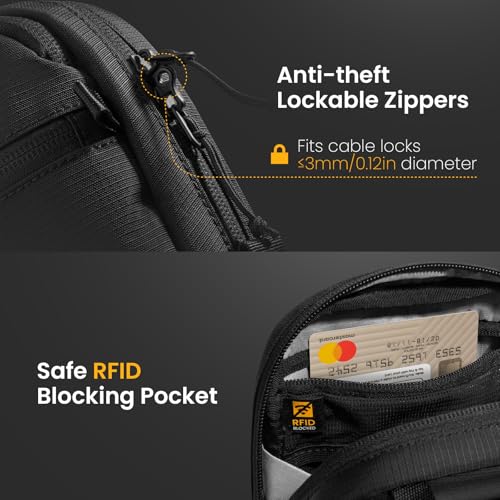 Aviator T37 Travel Crossbody Sling Bag with RFID Blocking