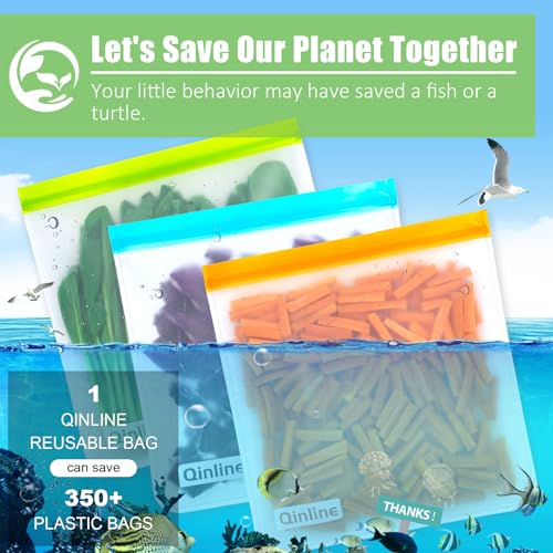 Reusable Gallon Food Storage Bags (10 Count)