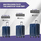 Rails Expandable Hardside Upright Suitcase with 360° Spinner Wheels (3 Count)