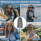Oversized Mosquito Net 42 x 25 Inches Ultra Large Mosquito Head Net Face Neck Fly Mesh Netting Fits All Hats for Outdoor Camping Hiking Fishing Gardening Safari (2 Count)