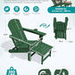 HDPE Folding Adjustable Adirondack Chair with Footrest