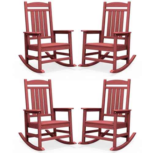 Outdoor Rocking Chair Set of 4 (4 Count)