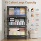 300Qt Stackable Storage Bins with Lid (5 Count)