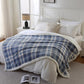 Sherpa Blanket Queen Plaid Thick Bed Blanket