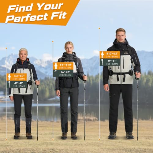 Hiking Poles Collapsible (2 Count)