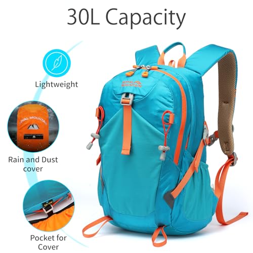 Hiking Backpack 30L Foldable Travel Daypack For Women Men