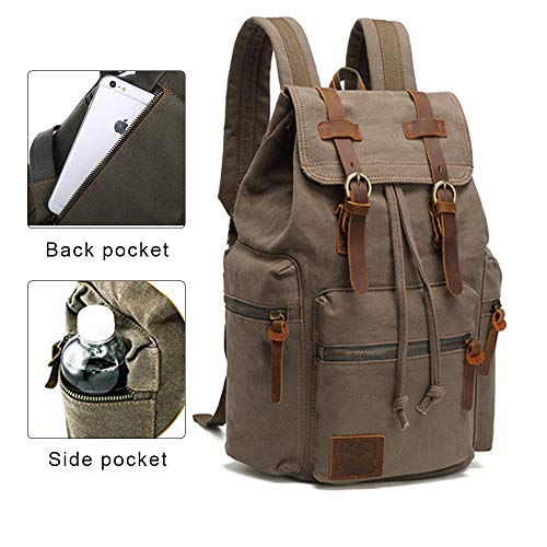 High Capacity Canvas Vintage Backpack