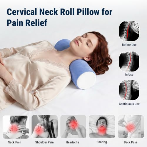 Neck Roll Cervical Pillow for Neck Pain Relief