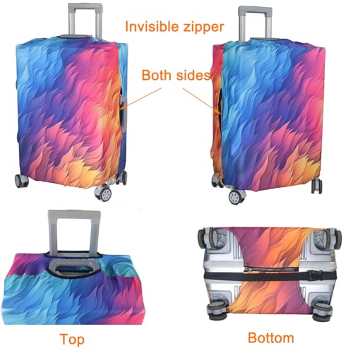 Thicker Travel Luggage Covers with Luggage Tag For Suitcase Tsa Approved