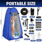 Portable Camping Shower Tent Kit with LED Lights