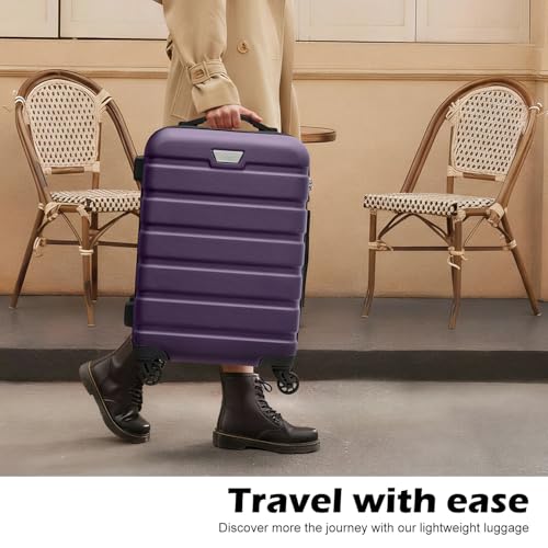 Luggage Set Lightweight Durable Hardshell (3 Count)