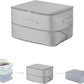 Ultra Space Saving Self Compression Organizer, 2025 New Large Capacity Storage Bag, Thick Satin Fabric Heavy Duty Bags for Comforters Blankets Bedding Duvet (Gray, Large, 21x17x12in)