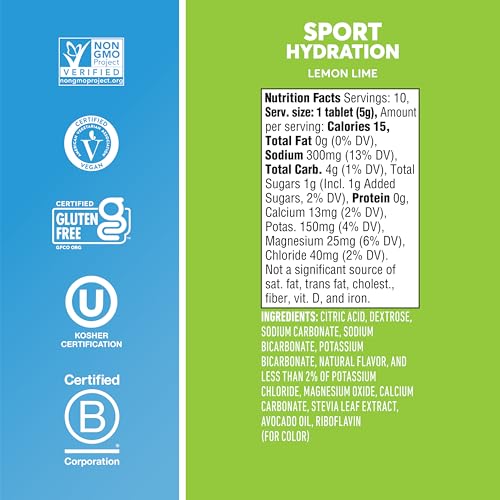 Sport Electrolyte Tablets Lemon Lime (80 Count)