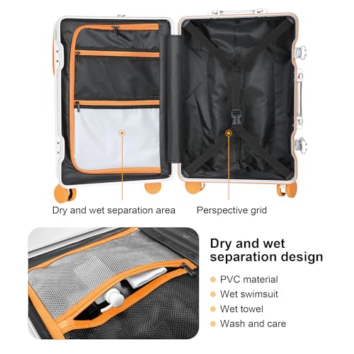 Carry on suitcase Zipperless Luggage
