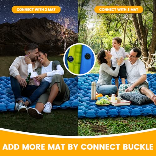 Sleeping Pad Compact Sleeping Pad for Camping with Pillow Built