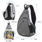 Sling Bag Men Backpack Unisex One Shoulder Bag Hiking Travel Backpack Crossbody with USB Port for Men Women Versatile Casual Daypack