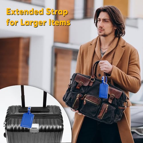 2 Pack Luggage Tags for Suitcases Airplane Travel Essentials (2 Count)