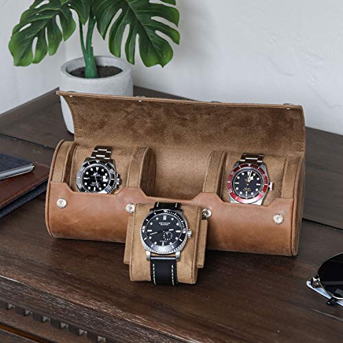 Watch Roll Travel Case for 3 Watches