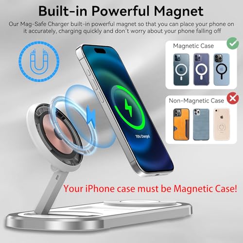 3 in 1 Fast Wireless Charger Stand for iPhone