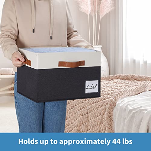 Fabric Storage Bins with Lids 6 Pack
