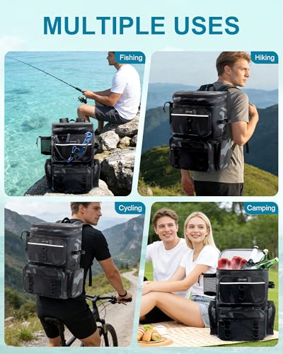 Fishing Backpack with Rod Holders