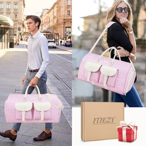 Garment Bag for Travel Convertible Carry on Travel Duffel Bag for Men Women