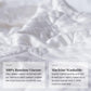 LUXOME Lightweight Blanket | 100% Rayon (Viscose) from Bamboo Fabric & Fill | Full/Queen - 86"x92" | Super Soft | Thermal-Regulating | White
