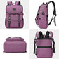 Vintage Backpack Travel Laptop Backpack with usb Charging Port for Women & Men College Backpack Fits 15.6 Inch Laptop Purple