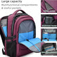 17 Inch Laptop Backpack for Travel Water Resistant College Backpack for Women Laptop Bag with USB Charging Port and Clear Toiletry Bag Work Backpack