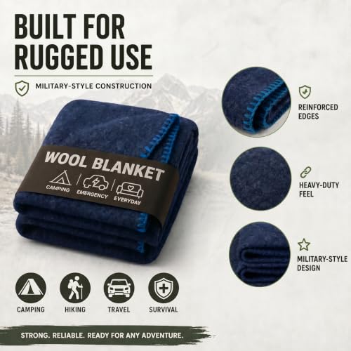 JMR Wool Camping Blanket 10 (10 Count)