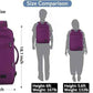 MATEIN Carry on Backpack for Women, 27L Flight Approved Backpack for Teacher Nurse, Fashion Expandable Airline Daypack for Plane, Lightweight Hiking Weekend Back Pack, Traveler Gifts, Purple