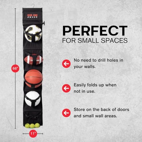 Hanging Sports Equipment Organizer