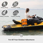 30/40/55L Waterproof Dry Backpack & Phone Case- X-Large Floating Dry Bag for Kayaking, Travel, Hiking, Fishing, Camping, Motorcycles & Beach, Heavy-Duty Roll Top Men/Women (Orange)