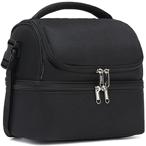 Double Decker Cooler Insulated Lunch Bag Large Tote for Boys
