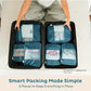 6 Pack Large Compression Packing Cubes for Travel (6 Count)