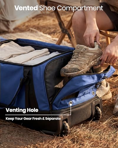 120L Rolling Duffle Bag with Wheels