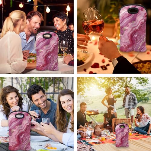 Wine Carrier Tote Personalized Bag for 2 Bottles