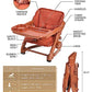 Feed Me 3-in-1 Travel High Chair Booster Seat - Pumpkin Orange