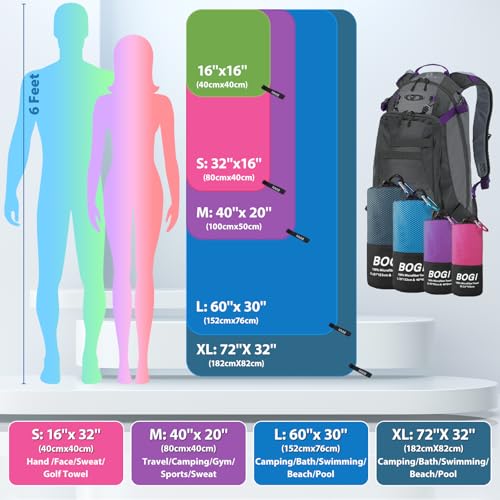 Microfiber Travel Sports Towel (2 Count)
