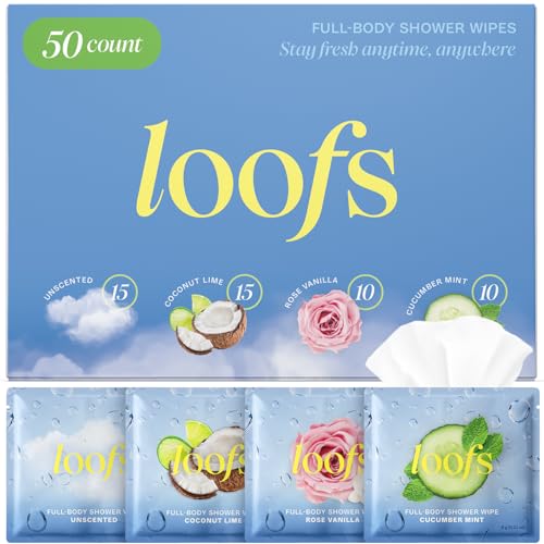 On-the-Go Armpit Cleansing Wipes – Individually Wrapped Underarm Cloths for Sweat & Odor – Biodegradable – Variety Scented Pack, 50 Count