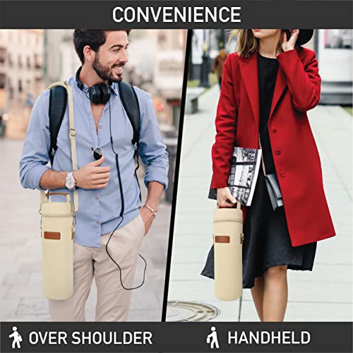 Single Bottle Wine Bag Carrier Insulated Cooler Tote with Strap