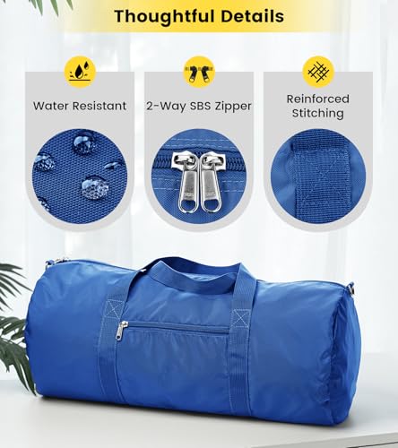 Small Duffel Bag 20 Inches Foldable Lightweight Gym Bag with Inner Pocket for Travel Sports