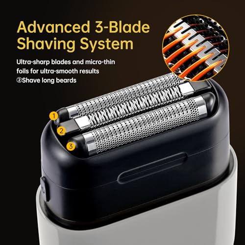Mini Steel Electric Foil Shavers for Men