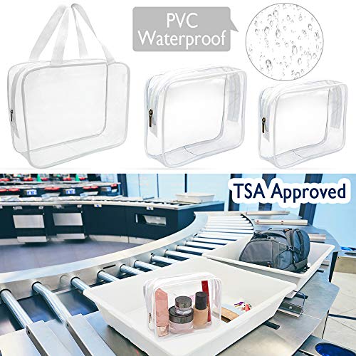 6 Packs Clear Makeup Bags