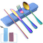 Travel Utensils Set Stainless Steel with Carrying Case