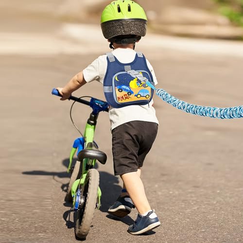 Toddler Harness Leash + Reflective Anti Lost Wrist Link