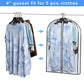Hanging Clothes Storage with 4" Gusseted Garment Covers