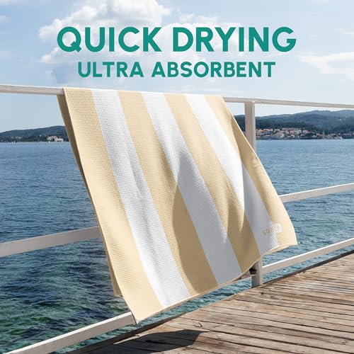 Waffle Microfiber Beach Towel